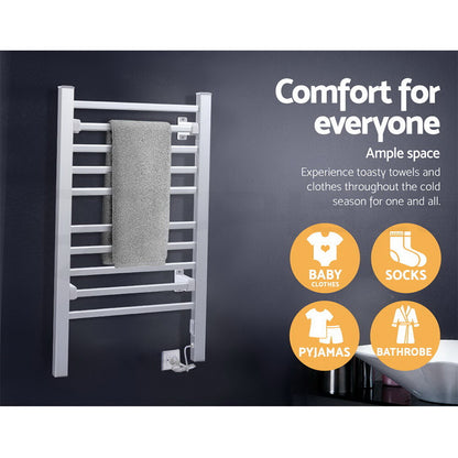Devanti Heated Towel Rail Rack Bathroom Electric Rails Warmer Clothes 3 Models