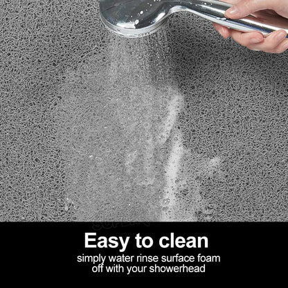 Hydro Wonder Super Comfy Shower Mat Non Slip Never Stains or Blocks Drain Grey A
