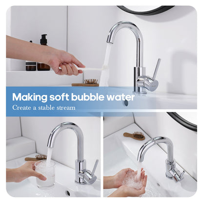 Decaura Bathroom Basin Vanity Mixer Tap Brushed Nickel/Chrome/Black/Brushed Gold