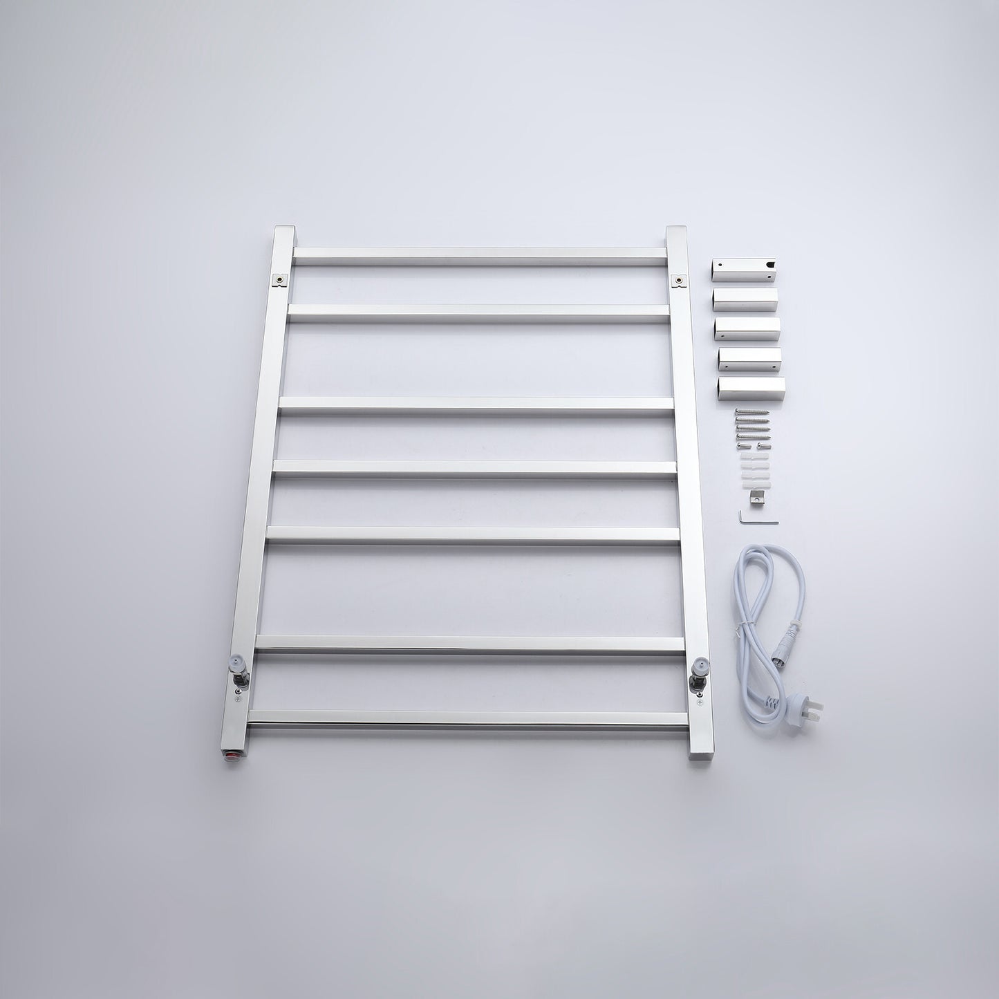 Decaura Heated Towel Rail Rack 304 Stainless Steel Freestanding/Wall Mounted