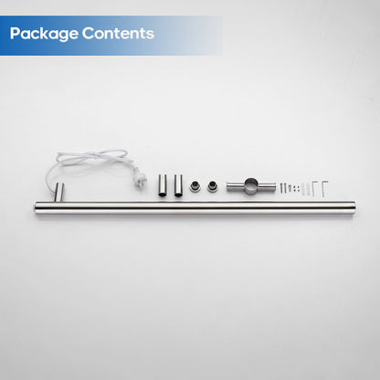 Decaura Heated Towel Rail Rack 304 Stainless Steel Freestanding/Wall Mounted