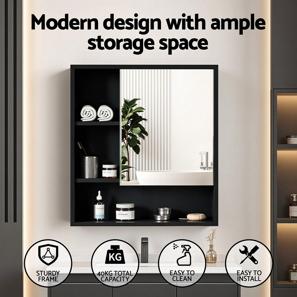 Cefito 560mm Bathroom Mirror Cabinet Medicine Adjustable Shelf Wall Mounted