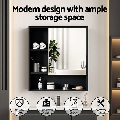 Cefito 560mm Bathroom Mirror Cabinet Medicine Adjustable Shelf Wall Mounted