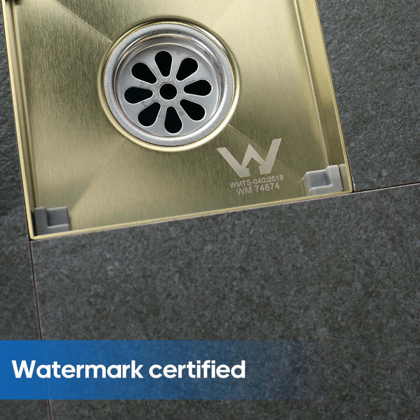 Decaura Shower Grate Drain Floor Waste Stainless Steel Tile Insert/Strip