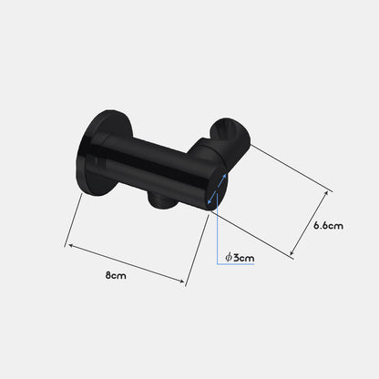 Decaura Hand Held Shower Head Set Black 3-Mode with 1.5m Hose and Holder Round