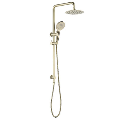 Decaura Shower Head Set Gooseneck Arm Brushed Gold/Black/Chrome/Gunmetal WELS
