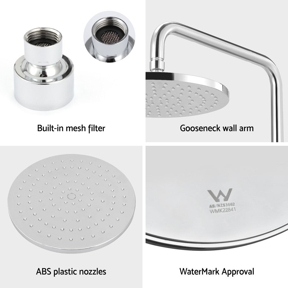 Cefito 9'' Rain Shower Head Overhead High-pressure Swivel Chrome