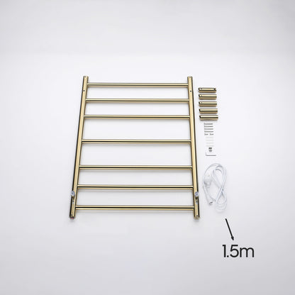 Decaura Heated Towel Rail Rack 304 Stainless Steel Freestanding/Wall Mounted
