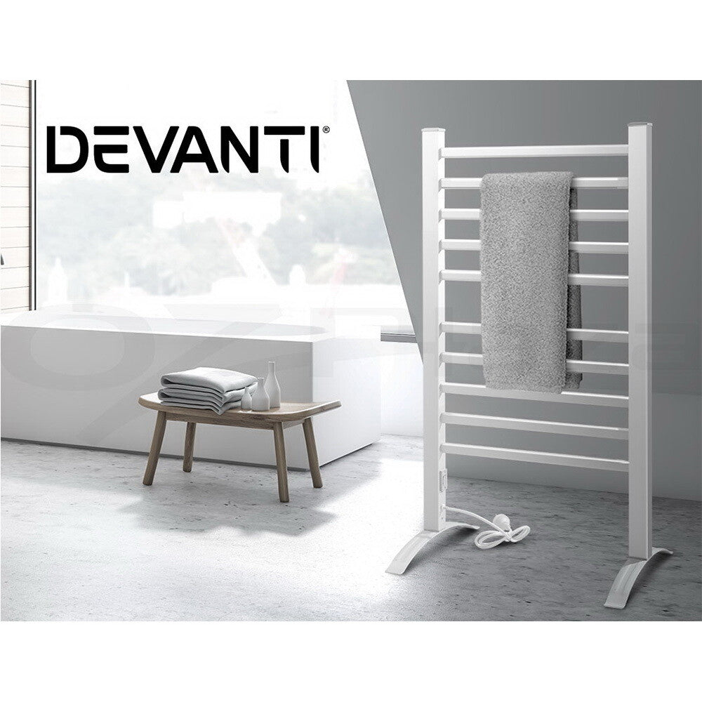 Devanti Heated Towel Rail Rack Bathroom Electric Rails Warmer Clothes 3 Models