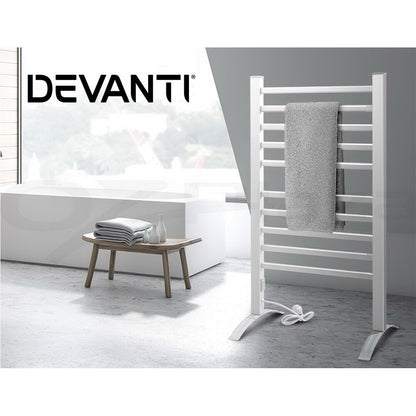Devanti Heated Towel Rail Rack Bathroom Electric Rails Warmer Clothes 3 Models