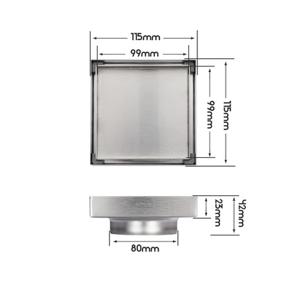 Decaura Shower Grate Drain Floor Waste Stainless Steel Tile Insert/Strip