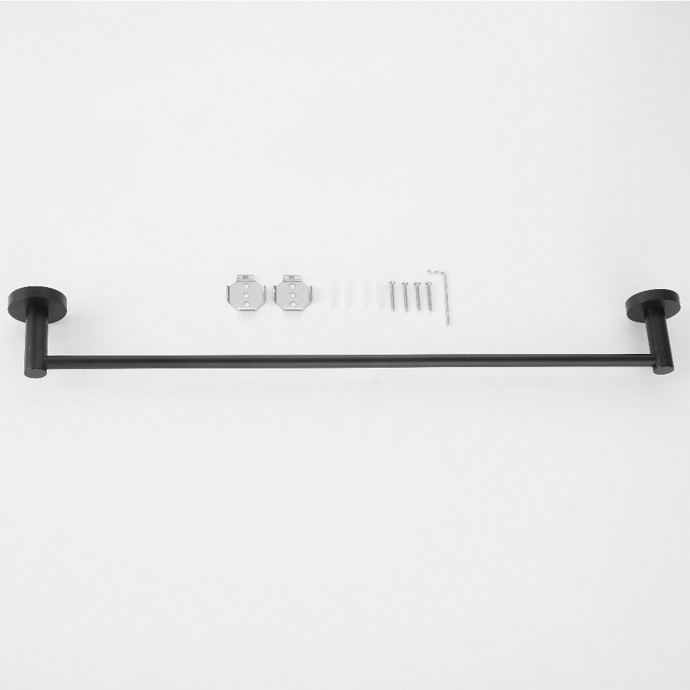 Towel Racks 600mm 750mm Toilet Roll Holder Robe Hook Chrome Black Brushed Gold