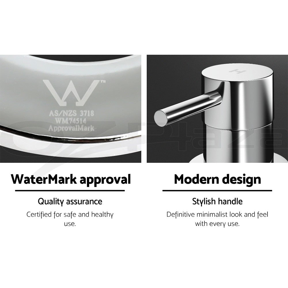 Cefito Bathroom Tap Shower Twin Tap Faucet Basin Sink Bath Swivel Chrome