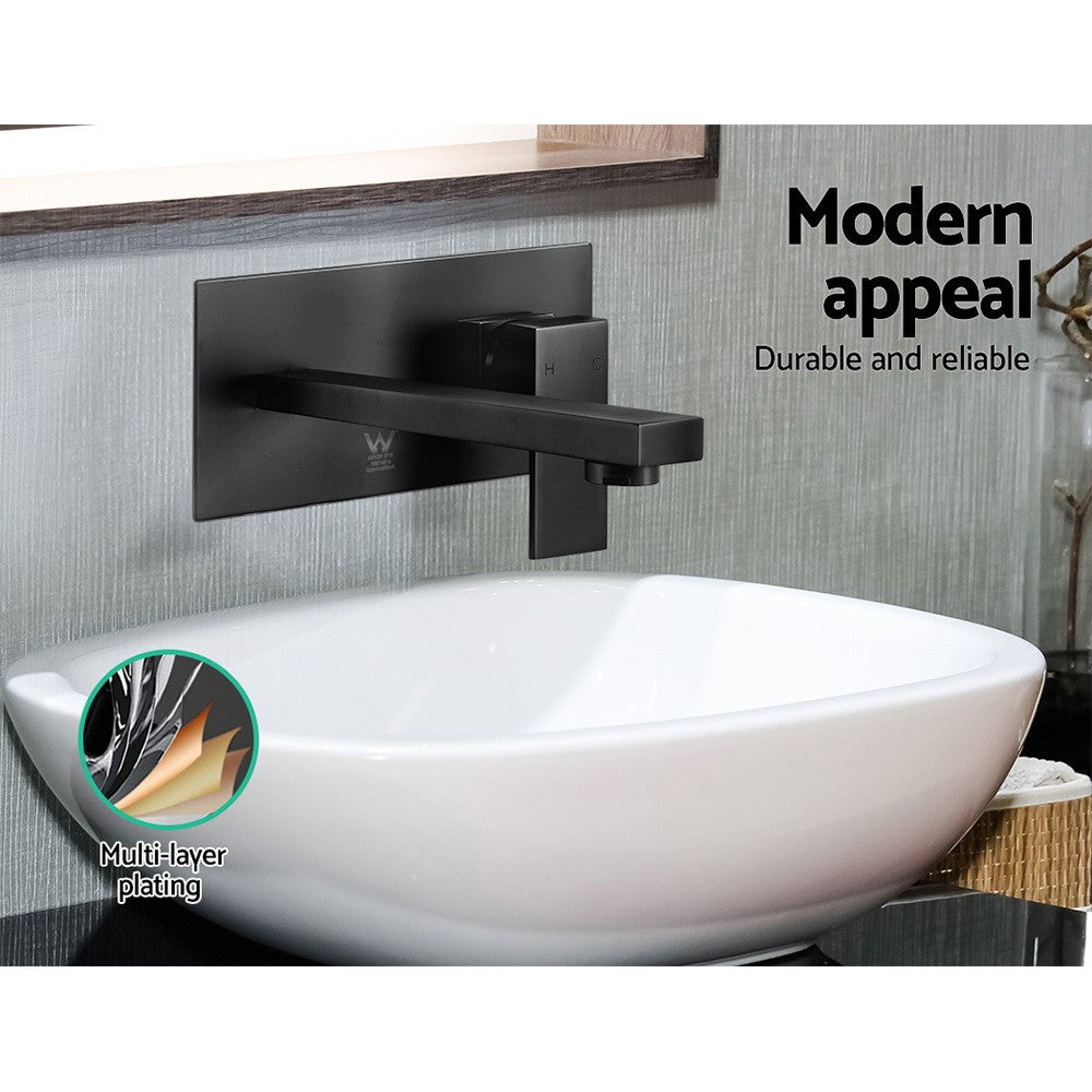 Cefito Bathroom Basin Mixer Tap Laundry Faucet Vanity Sink Swivel Black