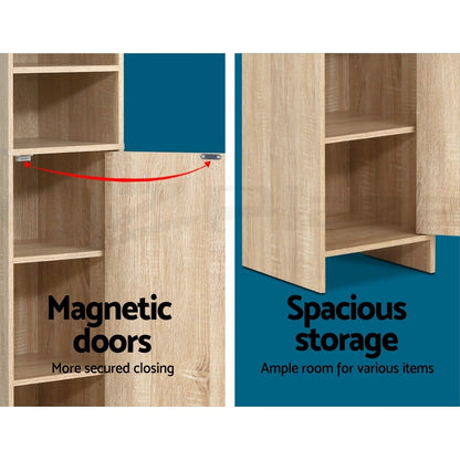 Artiss Bathroom Cabinet Storage 185cm Wooden Tallboy Furniture Toilet Cupboard