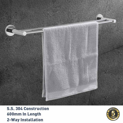 Decaura towel rail racks toilet roll holder robe hooks bathroom Accessories set
