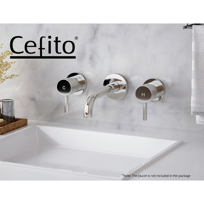 Cefito Bathroom Tap Shower Twin Tap Faucet Basin Sink Bath Swivel Chrome