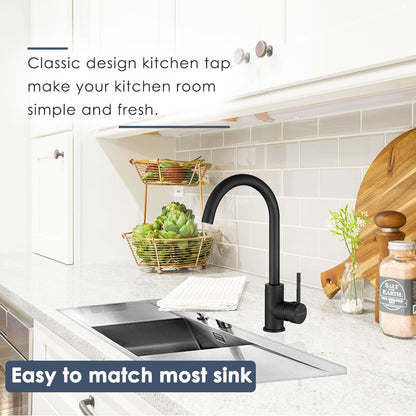 Decaura Kitchen Sink Mixer Tap Brushed Nickel/Gunmetal/Chrome/Black/Brushed Gold