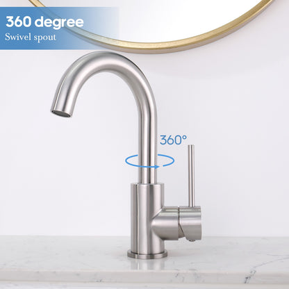 Decaura Bathroom Basin Vanity Mixer Tap Brushed Nickel/Chrome/Black/Brushed Gold