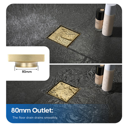 Decaura Shower Grate Drain Floor Waste Stainless Steel Tile Insert/Strip