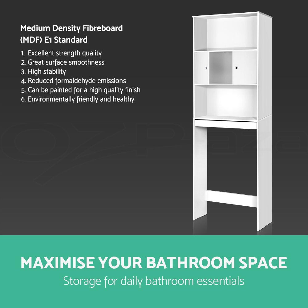 Artiss Bathroom Cabinet Over the Toilet Storage Organiser Laundry Shelf