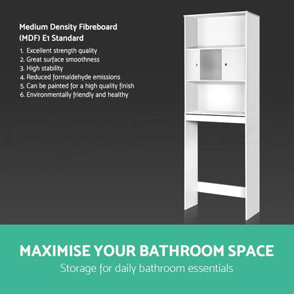Artiss Bathroom Cabinet Over the Toilet Storage Organiser Laundry Shelf
