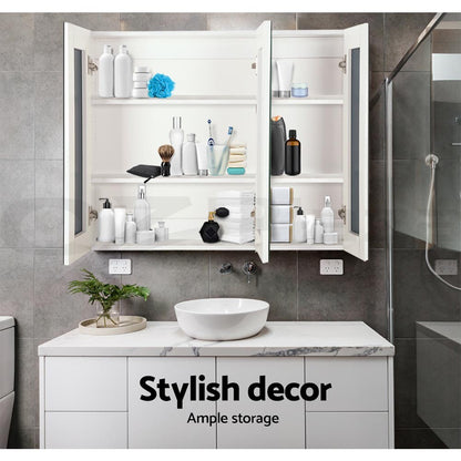 Cefito Bathroom Shaving Cabinet Mirror Vanity Medicine Wall Storage 900mmx720mm