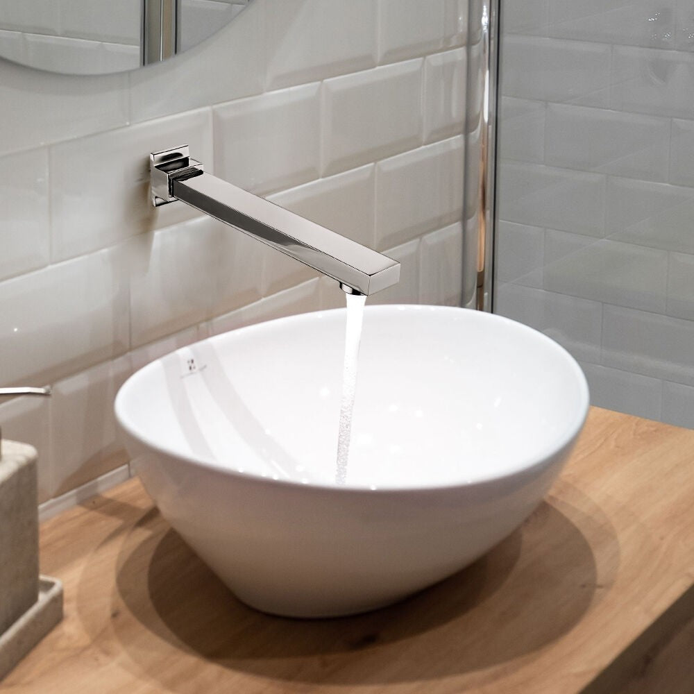 Simpuls Square Bath Spout Brass Basin Water Bathtub Shower Mixer Taps Chrome