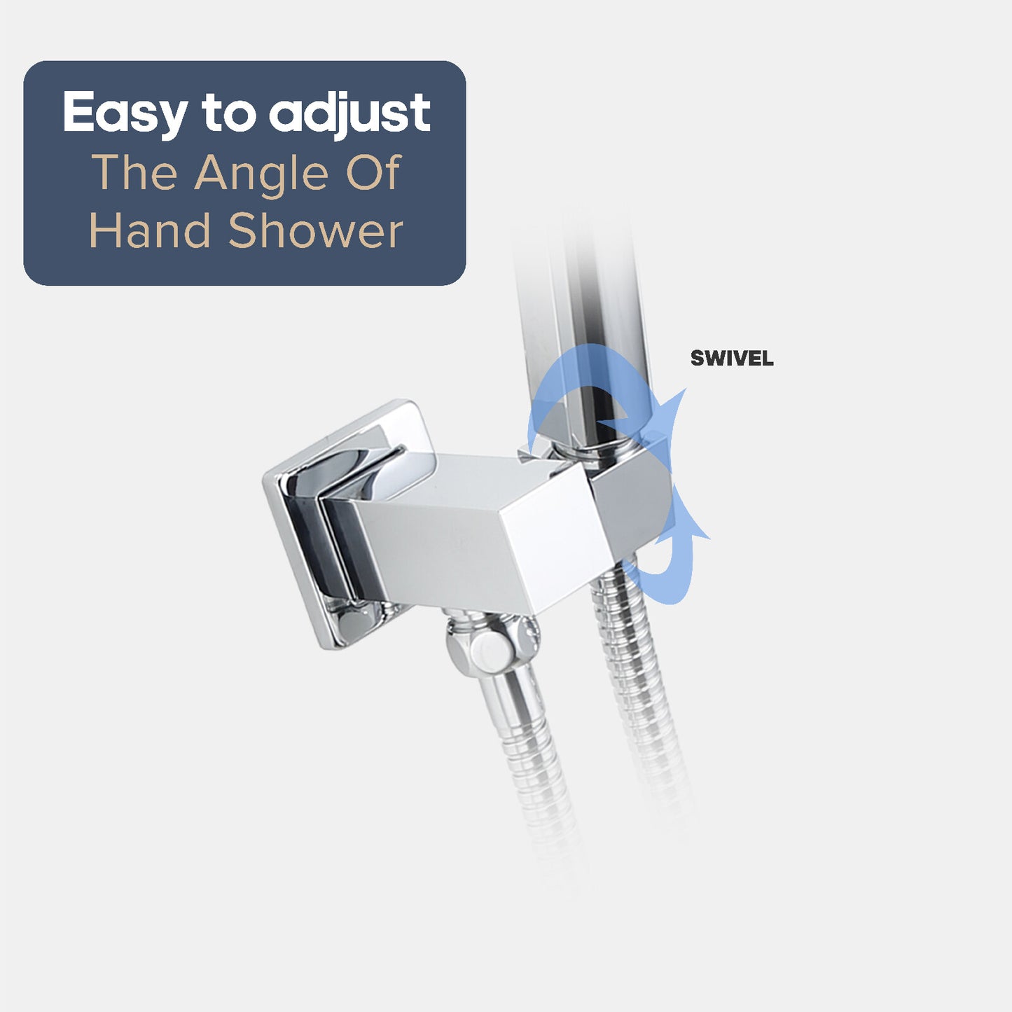 Decaura Hand Held Shower Head with Hose and Holder Set Handset Shower Mixer Tap