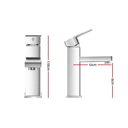 Cefito Bathroom Basin Mixer Tap Sink Faucet Swivel Silver