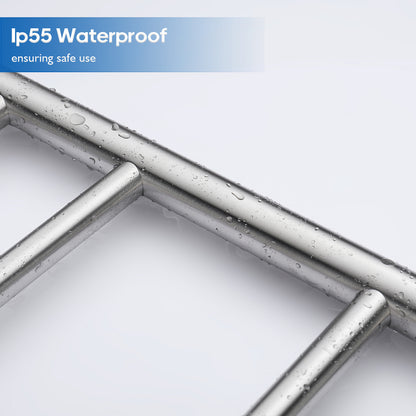 Decaura Heated Towel Rail Rack 304 Stainless Steel Freestanding/Wall Mounted