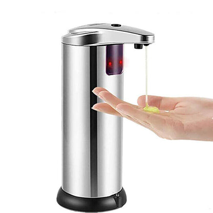 Automatic Soap Liquid Dispenser Handsfree Touchless IR Sensor Hand Wash Steel AU
