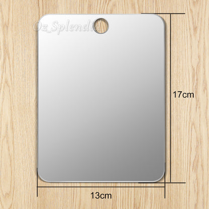 Anti-Fog Fog Free Shower Mirror Fogless Shaving Shave Mirror Bathroom 17X13cm