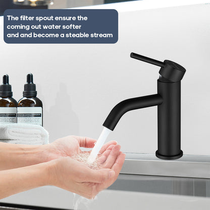 Decaura Bath Basin Mixer Tap Vanity Faucet Single Handle Tapware with Pop Waste