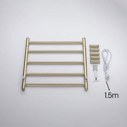 Decaura Heated Towel Rail Rack 304 Stainless Steel Freestanding/Wall Mounted