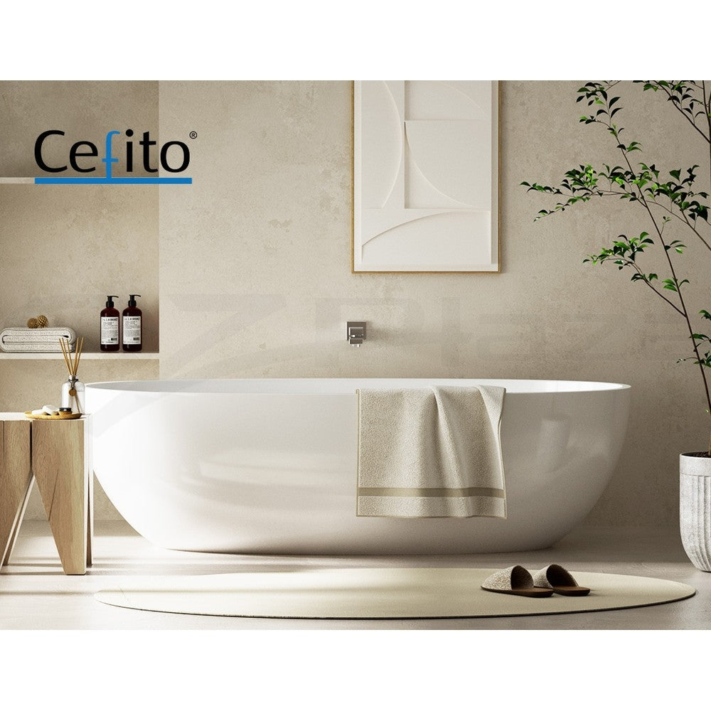 Cefito Bathroom Tap Wall Bath Spout 180 Swivel Bathtub Shower Square Chrome