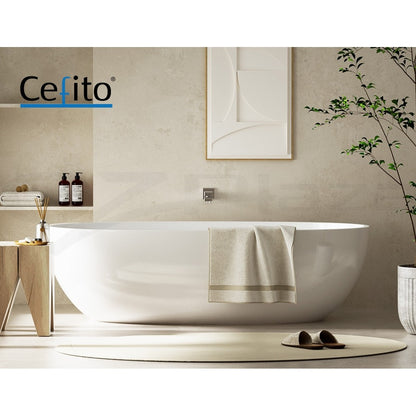 Cefito Bathroom Tap Wall Bath Spout 180 Swivel Bathtub Shower Square Chrome