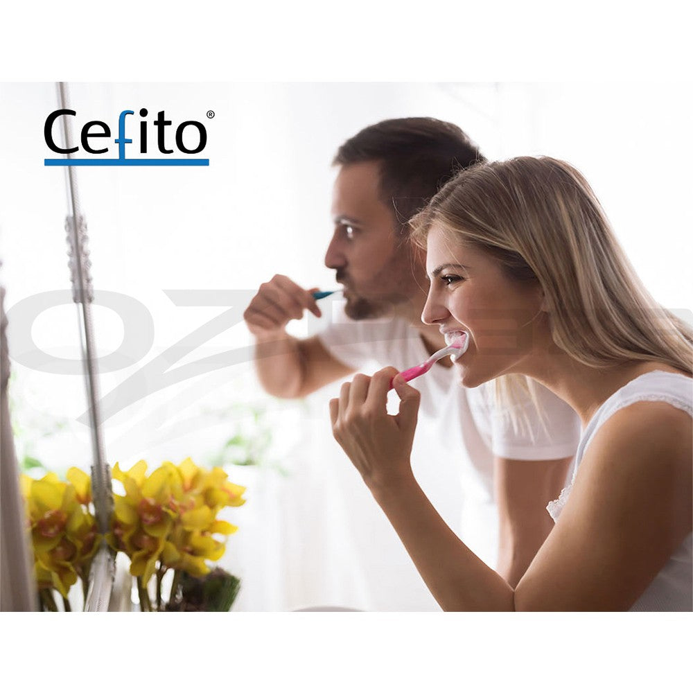 Cefito Bathroom Basin Vanity Ceramic Sink Faucet Above Counter Wall Hung White