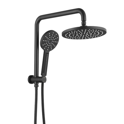Decaura Rain Shower Head Set 9" Round 2 in 1 Gooseneck Tapware Mixer Taps Black