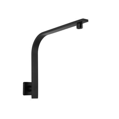 Decaura Rain Shower Head Gooseneck Shower Arm Chrome/Black Round/Square