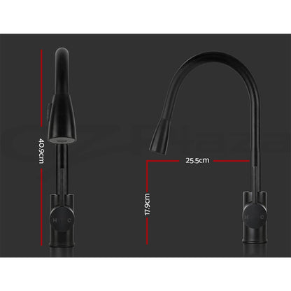 Cefito Kitchen Mixer Tap Pull Out 2 Mode Sink Faucet Basin Laundry Black