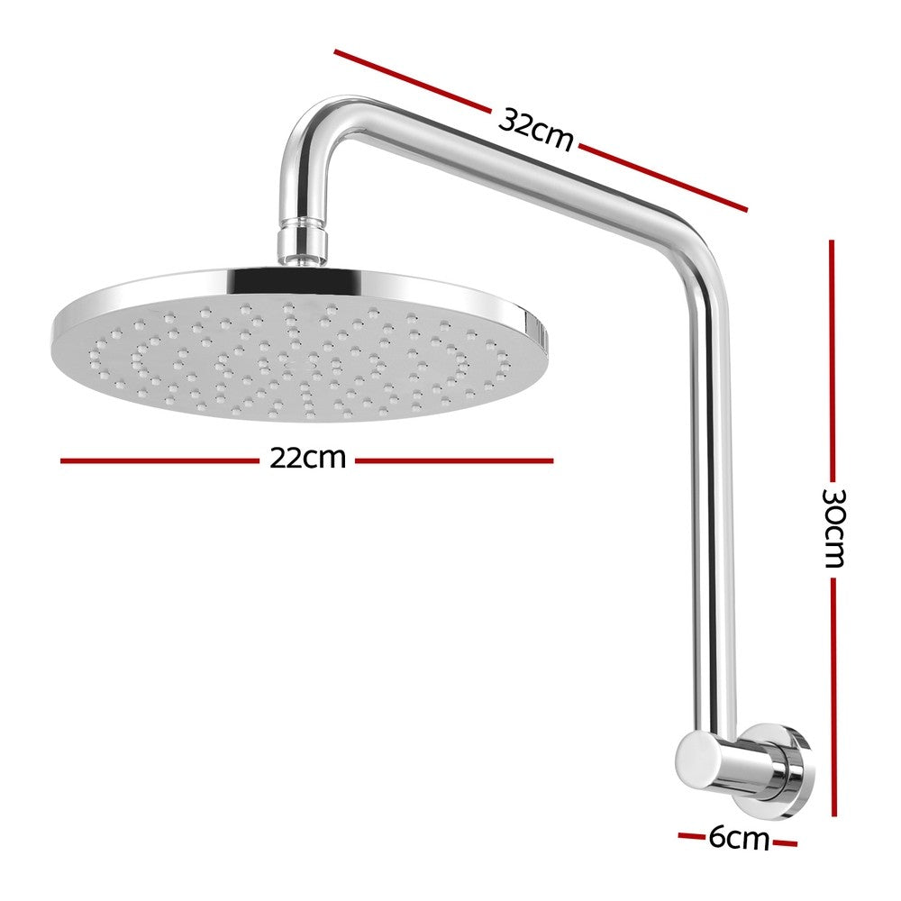 Cefito 9'' Rain Shower Head Overhead High-pressure Swivel Chrome