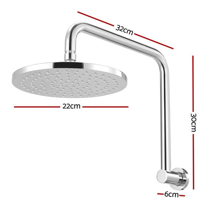 Cefito 9'' Rain Shower Head Overhead High-pressure Swivel Chrome