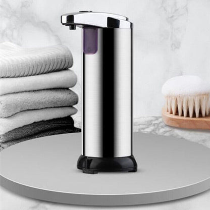 Automatic Soap Liquid Dispenser Handsfree Touchless IR Sensor Hand Wash Steel AU