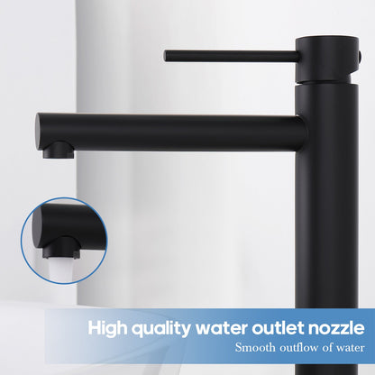 Decaura Bath Basin Mixer Tap Vanity Faucet Single Handle Tapware with Pop Waste