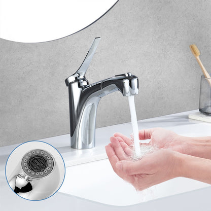 Decaura Bath Basin Mixer Tap Vanity Faucet Single Handle Tapware with Pop Waste