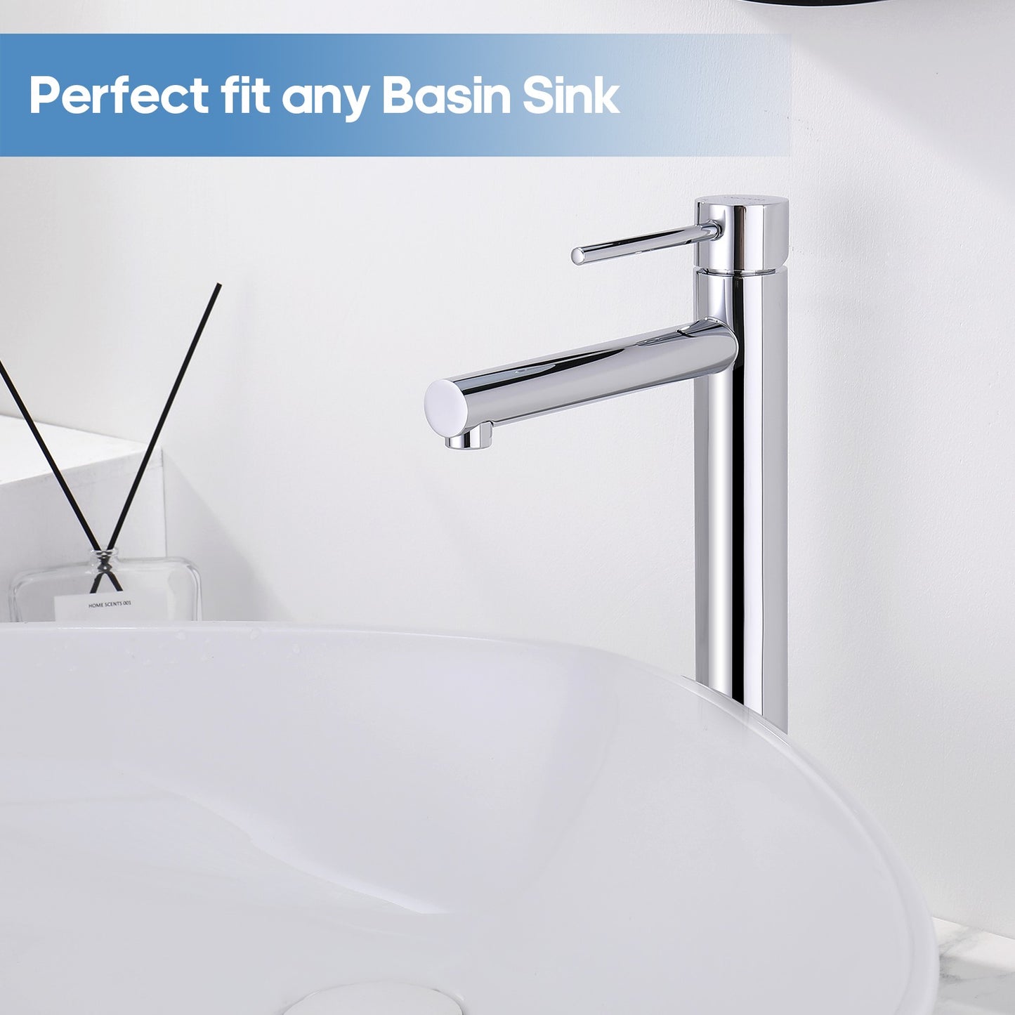 Decaura Bath Basin Mixer Tap Vanity Faucet Single Handle Tapware with Pop Waste