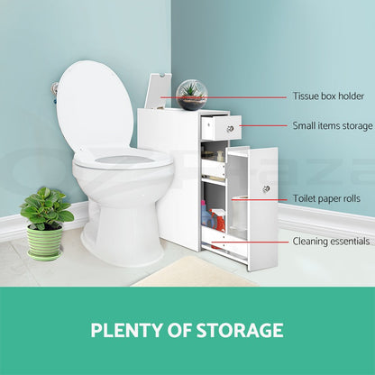 Artiss Bathroom Storage Cabinet Toilet Tissue Box Caddy Holder Side Cupboard