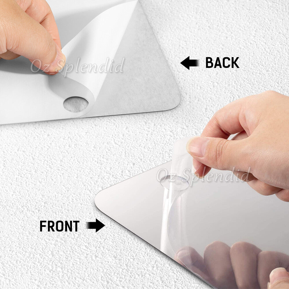 Anti-Fog Fog Free Shower Mirror Fogless Shaving Shave Mirror Bathroom 17X13cm