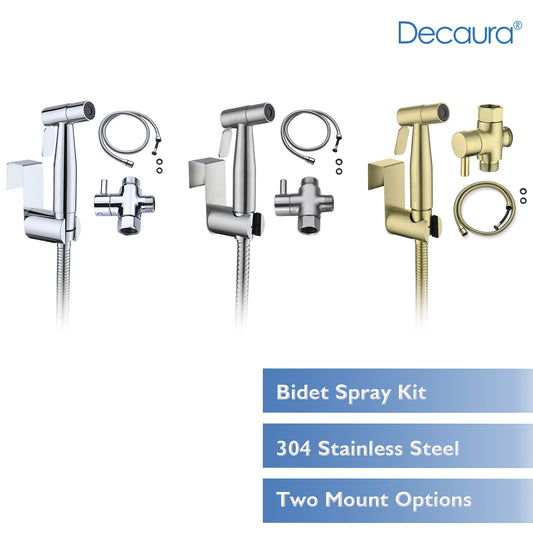 Decaura Handheld Douche Bidet Spray Kit Chrome/Brushed Gold/Brushed Nickel